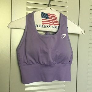 Gymshark seamless energy crop lilac